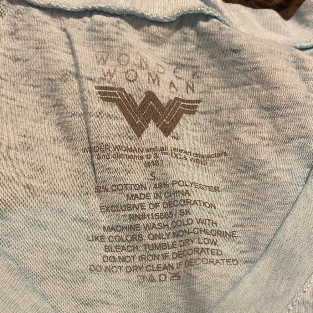 DC Light Blue Wonder Woman Tee - Picture 2 of 2